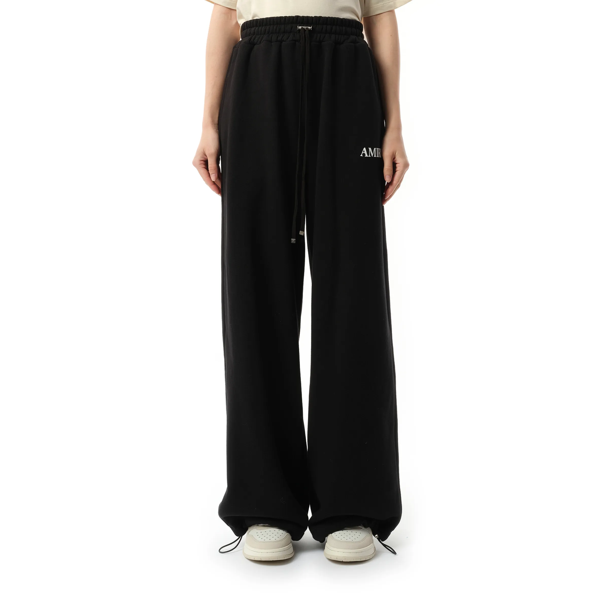 Core logo Flare Sweatpant in Black sold by MARAIS