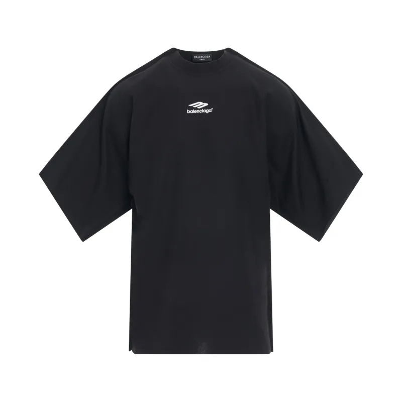 3B Sports Icon Flat Oversized T-Shirt in Black sold by MARAIS