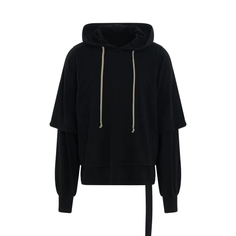 DKRSHDW Hustler Knit Hoodie T-Shirt in Black sold by MARAIS