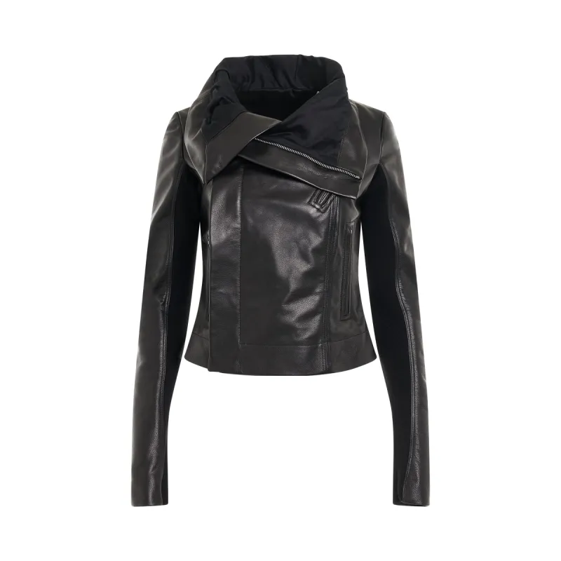 Classic Biker Leather Jacket in Black sold by MARAIS