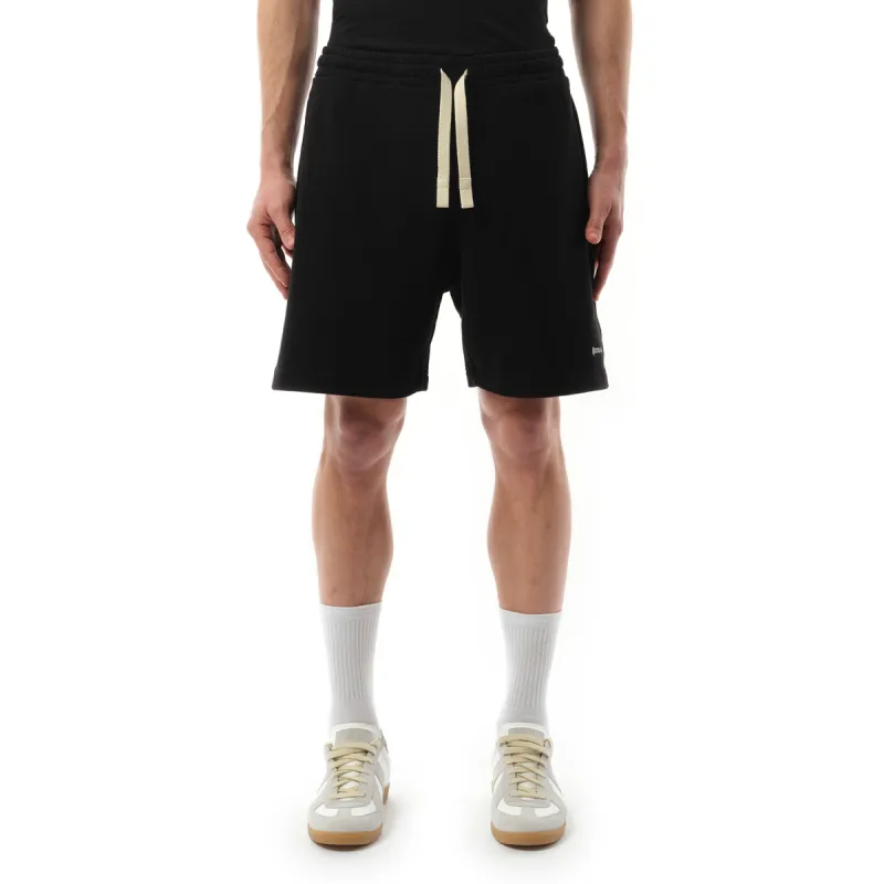 Classic Logo EMB Sweatshort in Black/Off White sold by MARAIS