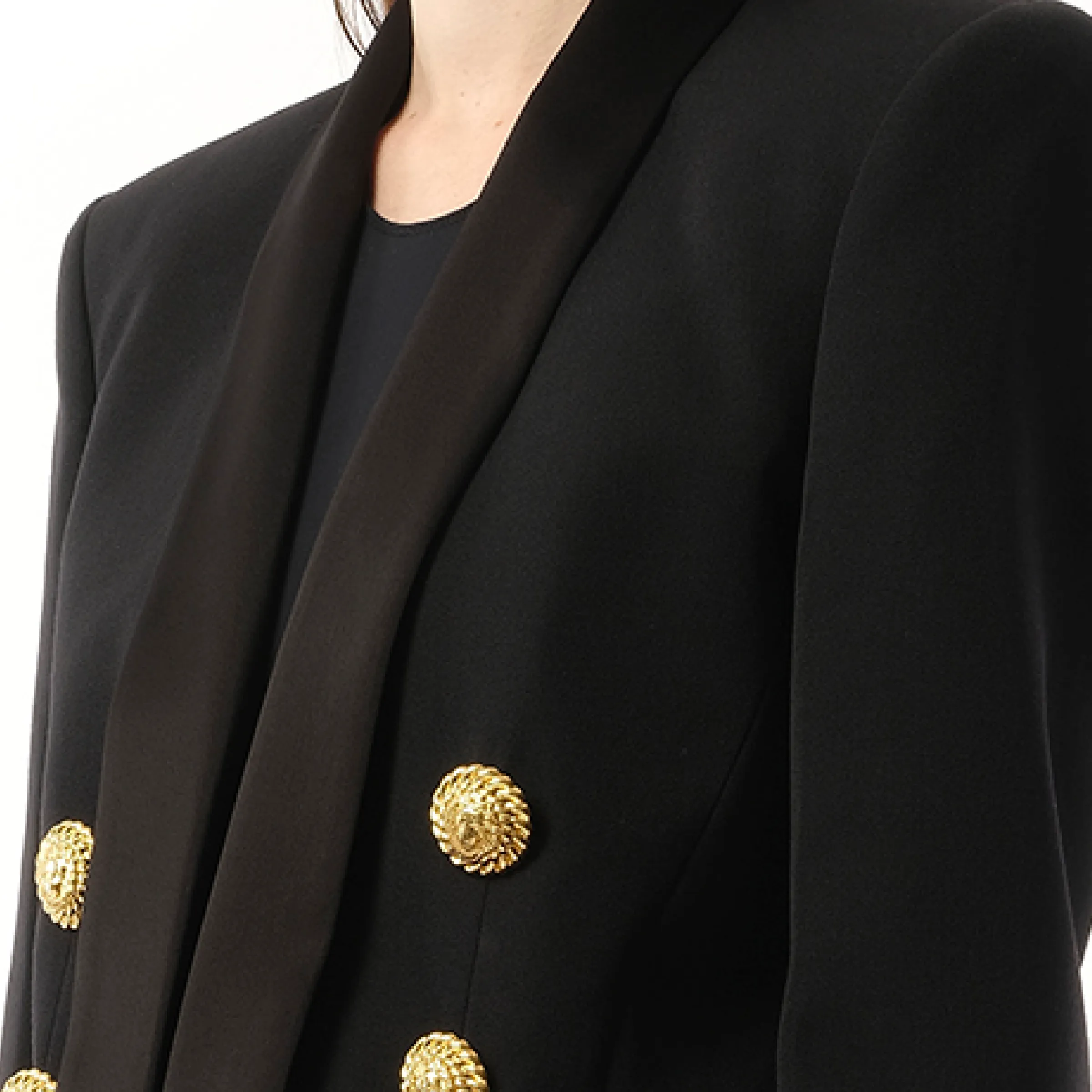 6 BTN Satin GDP Jacket in Black sold by MARAIS product image thumbnail 3