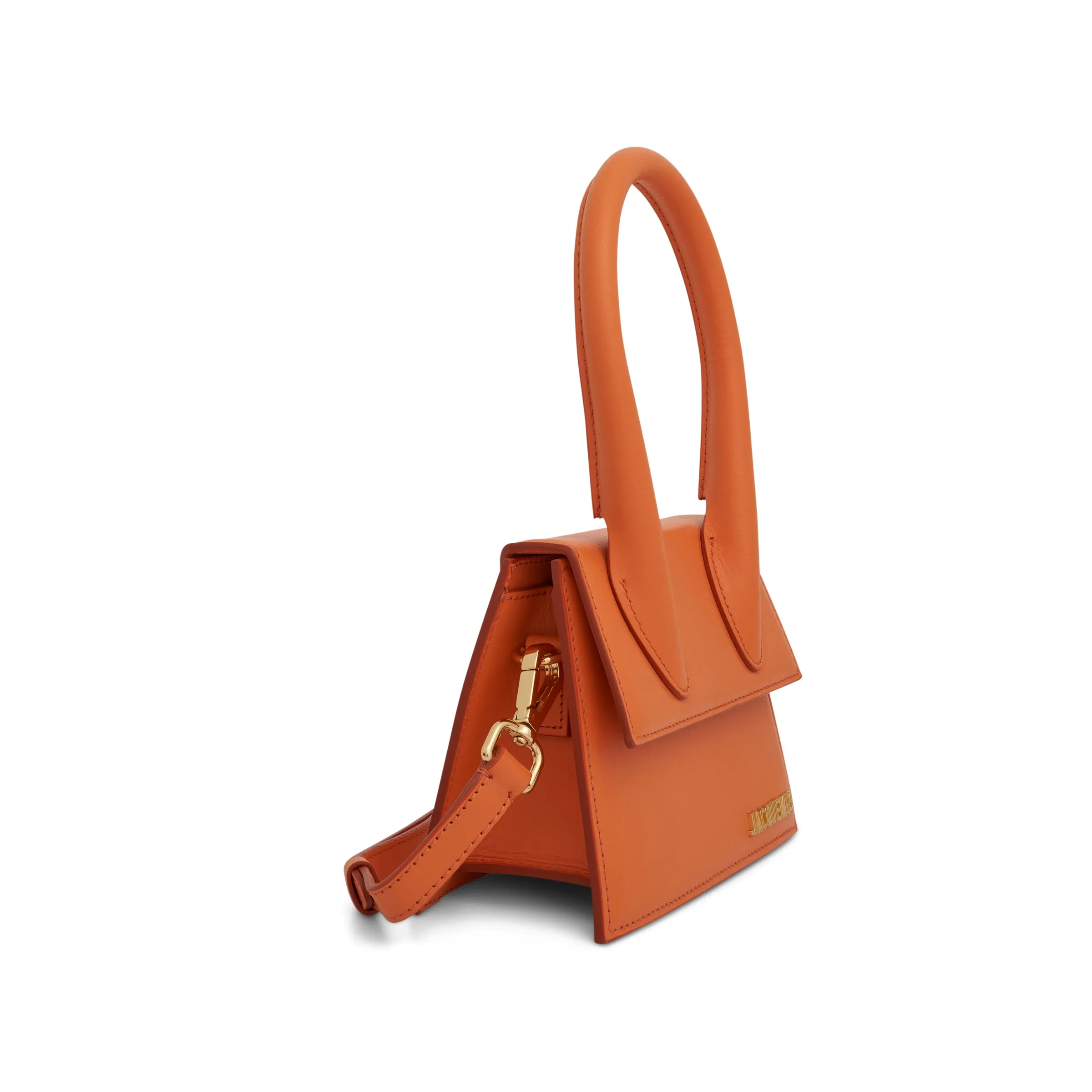 Le Chiquito Moyen Leather Bag in Orange sold by MARAIS product image thumbnail 2