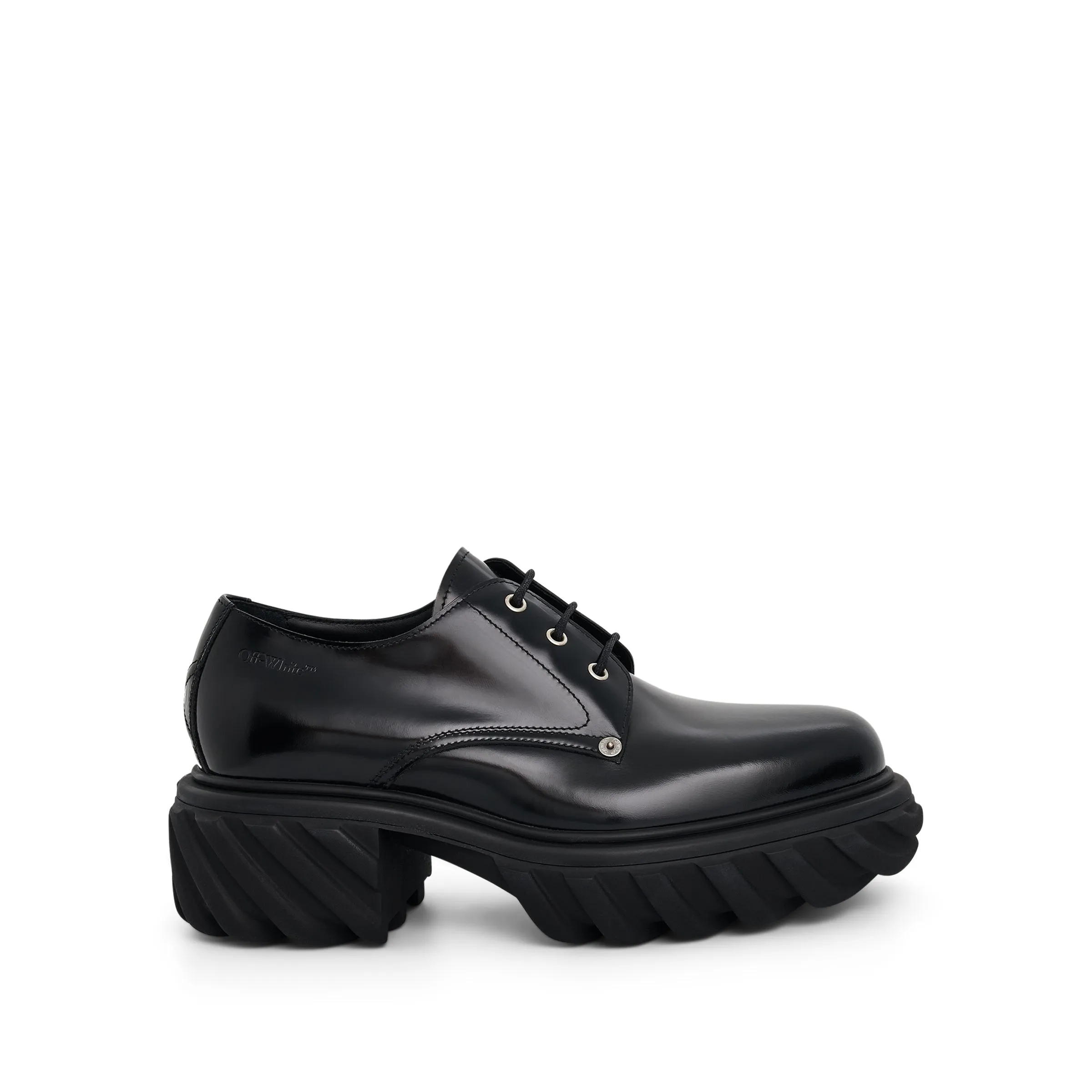 Exploration Leather Derby in Black sold by MARAIS