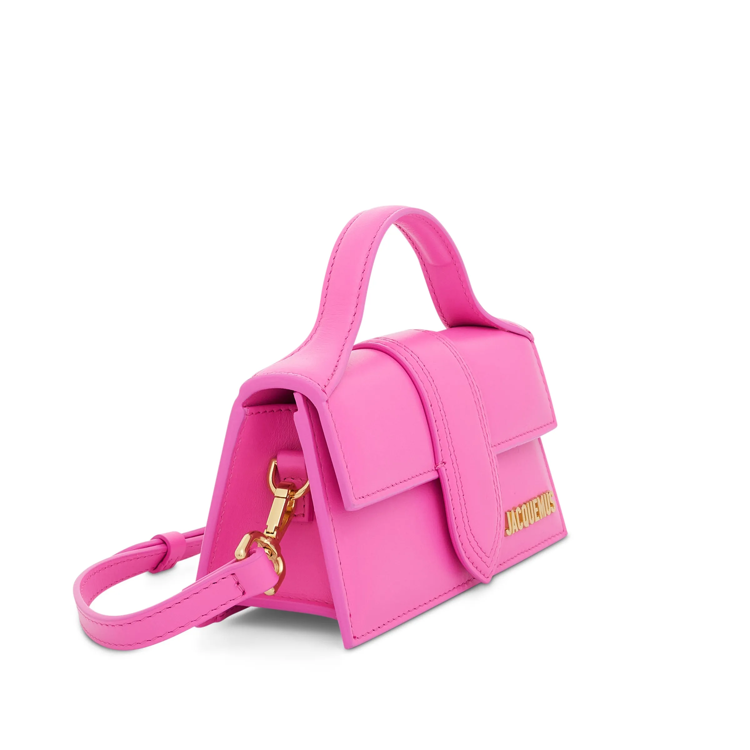 Le Bambino Mini Leather Bag in Neon Pink sold by MARAIS product image thumbnail 2