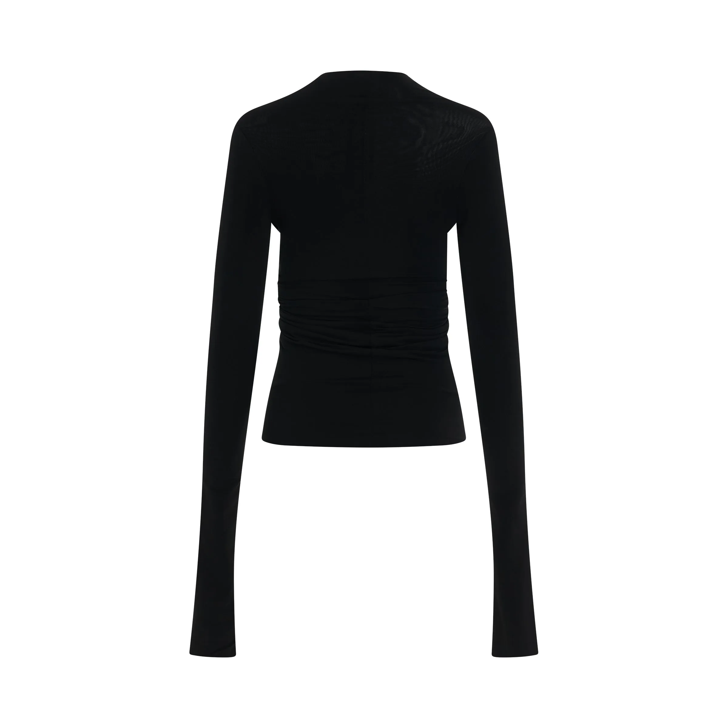 Long Sleeve Prong Stretch Top in Black sold by MARAIS product image thumbnail 4