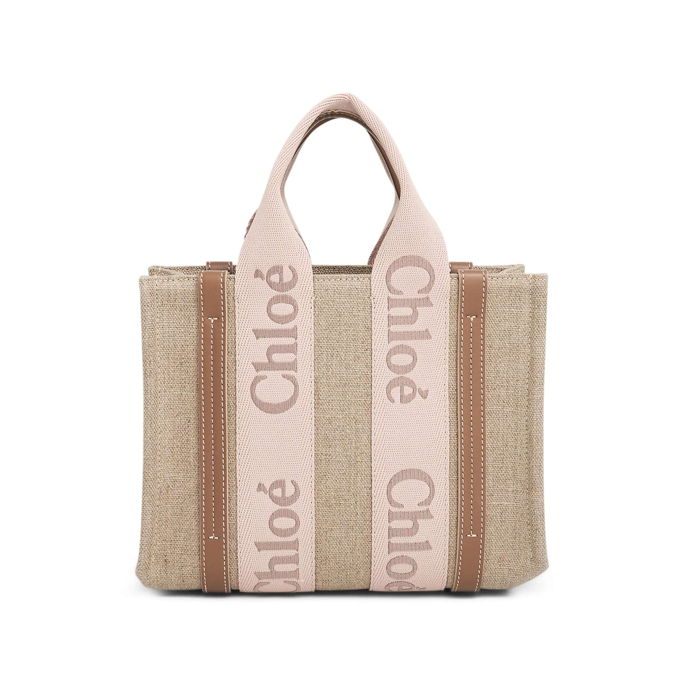 Chloe Small Woody Tote Bag in Blushy Beige sold by MARAIS product image thumbnail 4