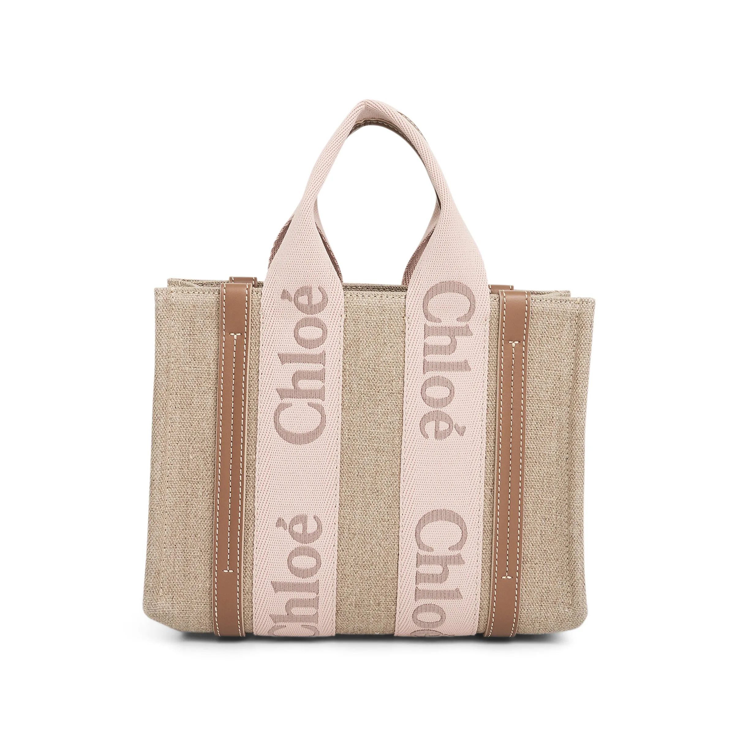Chloe Small Woody Tote Bag in Blushy Beige sold by MARAIS product image thumbnail 2