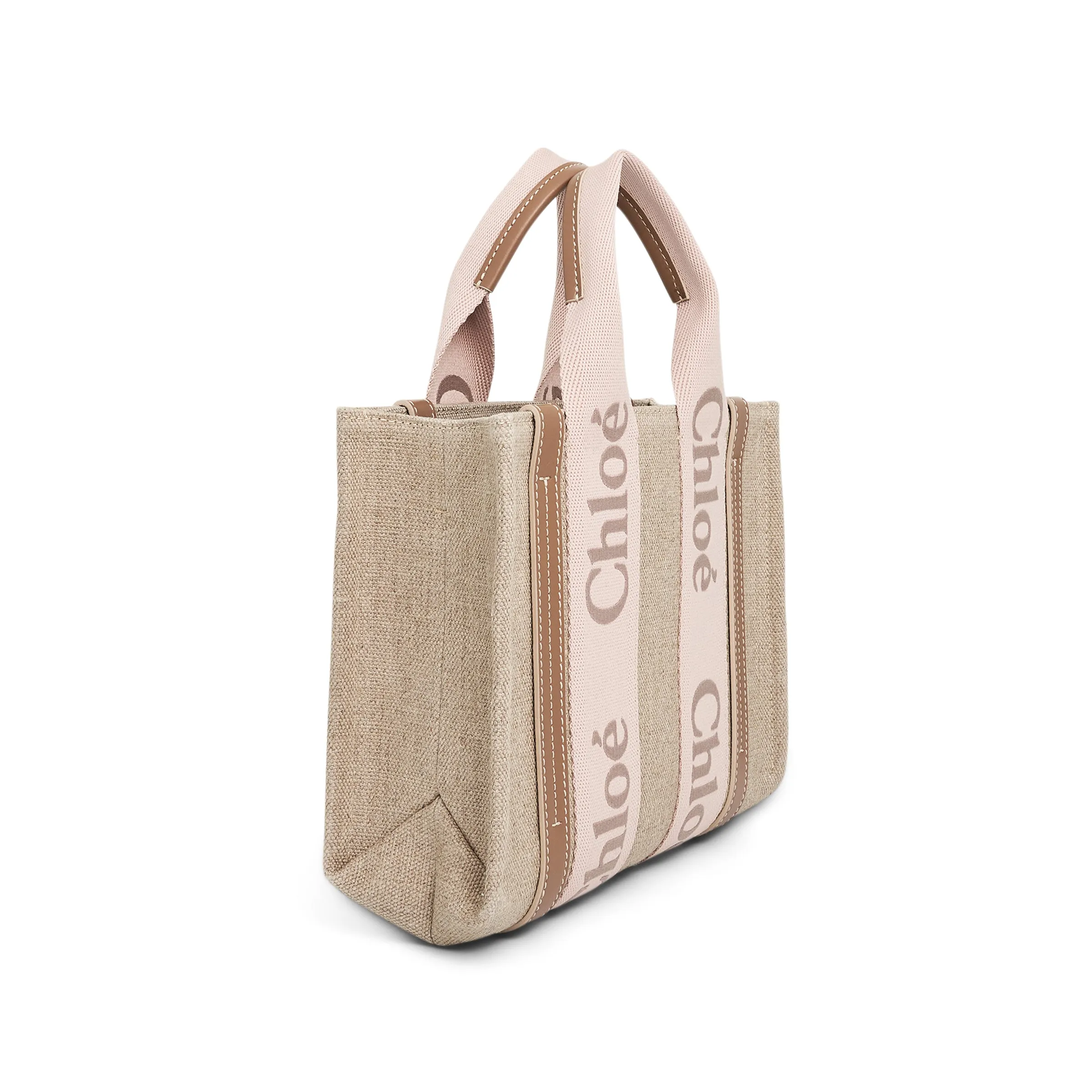 Chloe Small Woody Tote Bag in Blushy Beige sold by MARAIS product image thumbnail 3