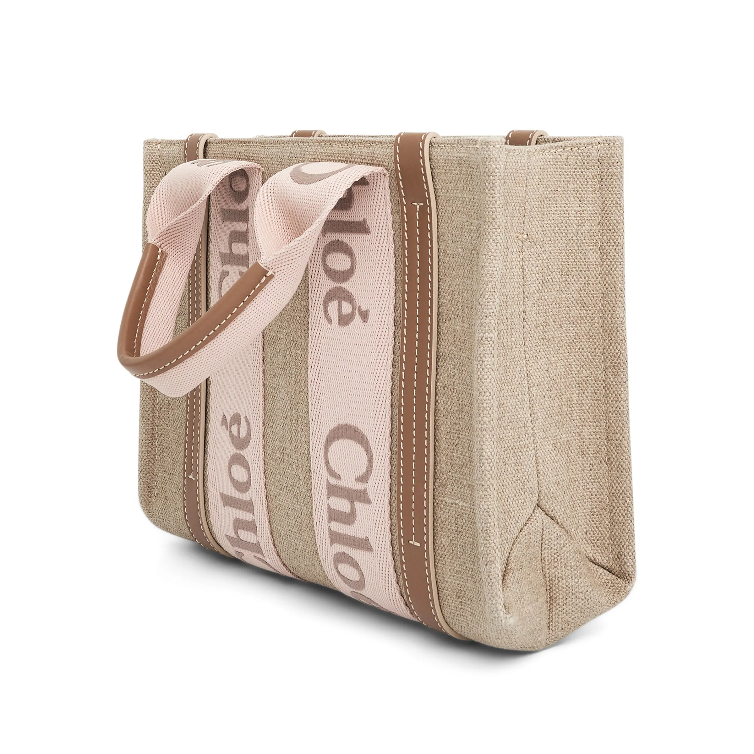 Chloe Small Woody Tote Bag in Blushy Beige sold by MARAIS product image thumbnail 5