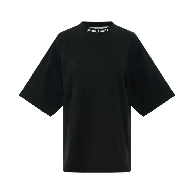 Classic Logo Oversize T-Shirt in Black/White sold by MARAIS