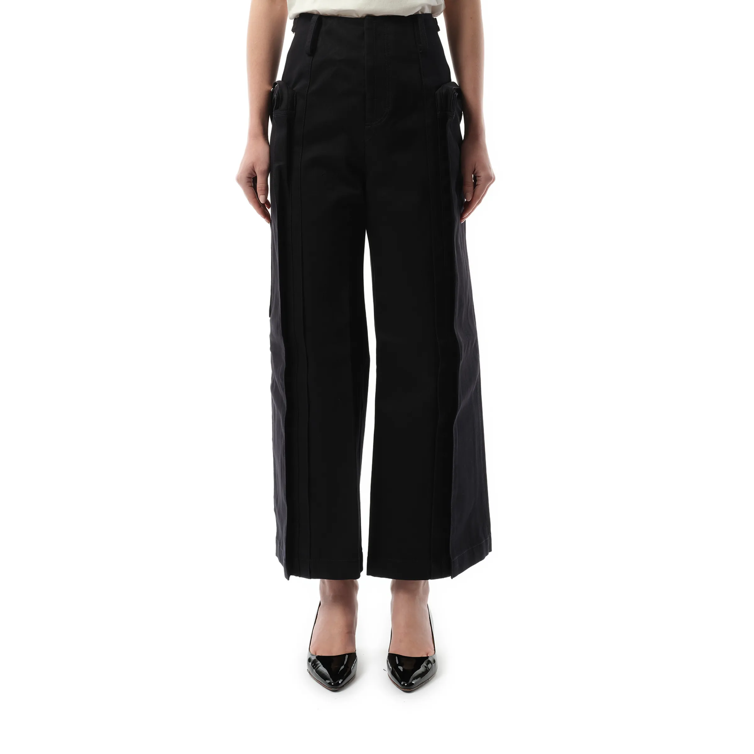 Oversized Cargo Pants in Black sold by MARAIS