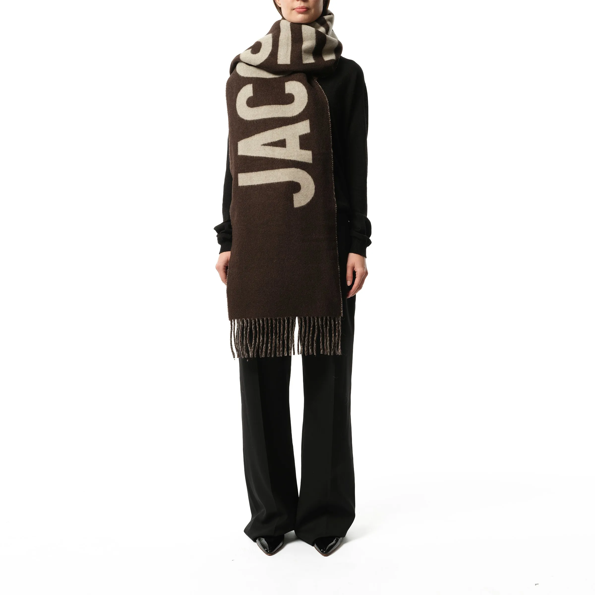 L'echarpe Jacquemus Scarf in Brown/Multicolour sold by MARAIS product image thumbnail 4