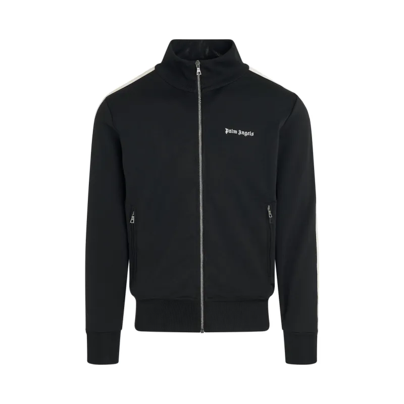 Classic Logo Track Jacket in Black/Off White sold by MARAIS