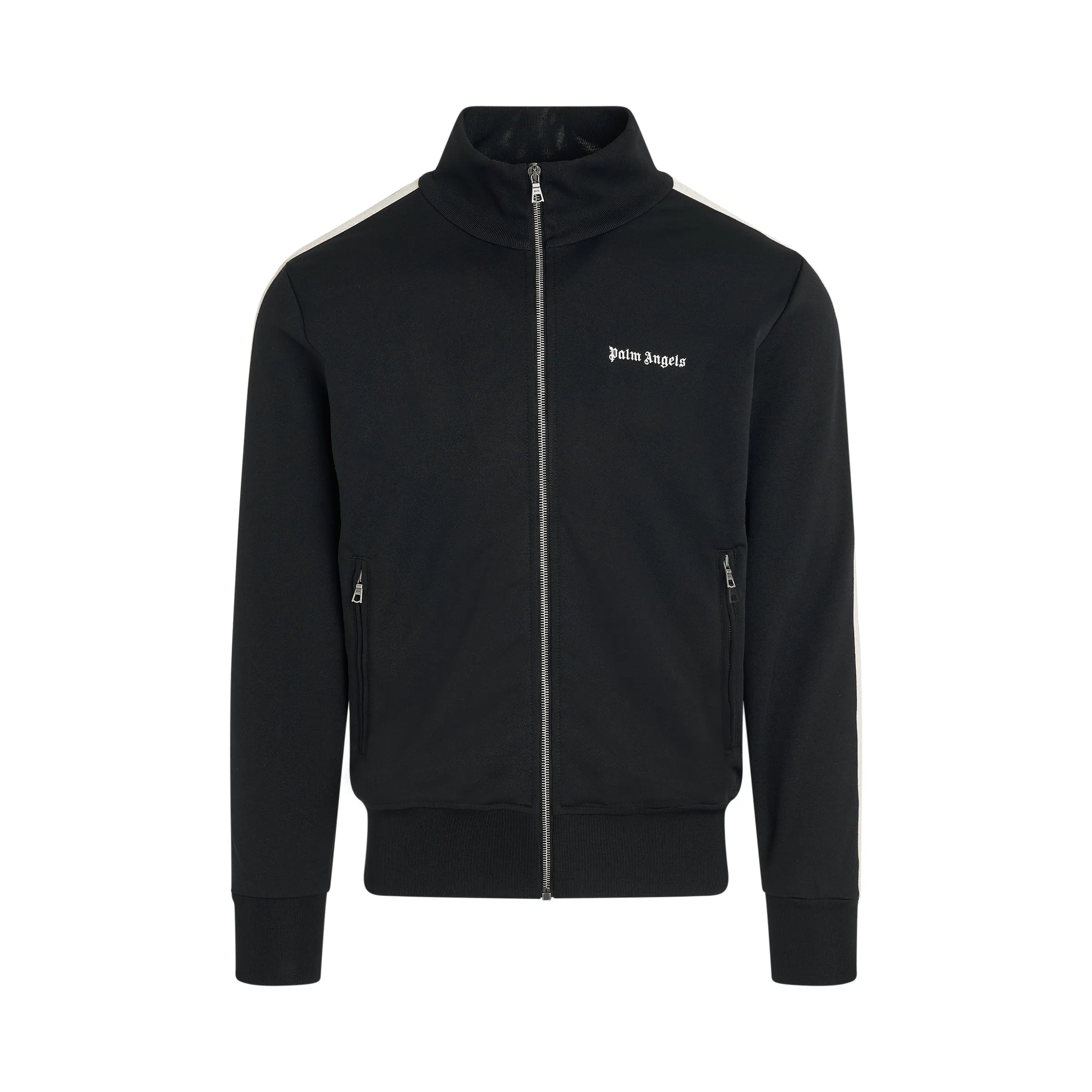 Classic Logo Track Jacket in Black/Off White sold by MARAIS