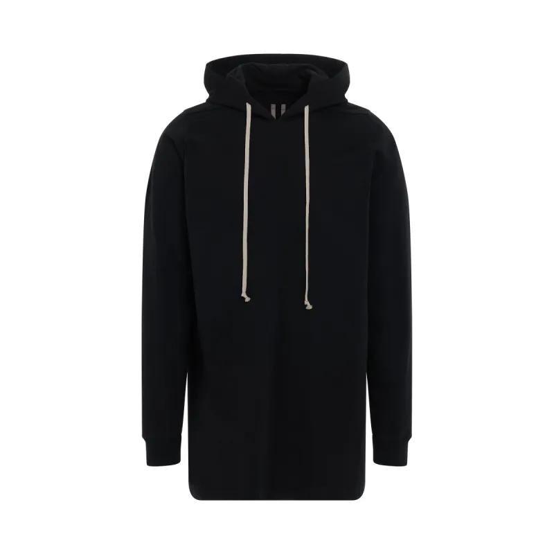 Knit Hoodie T-Shirt in Black sold by MARAIS