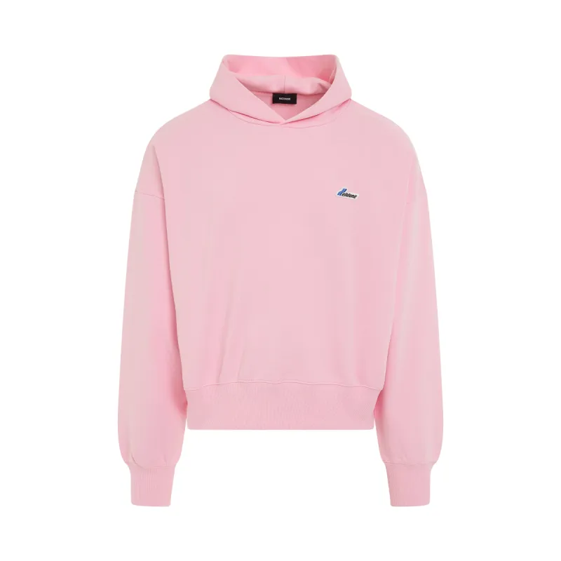Logo Embroidered Wappen Hoodie in Pink sold by MARAIS