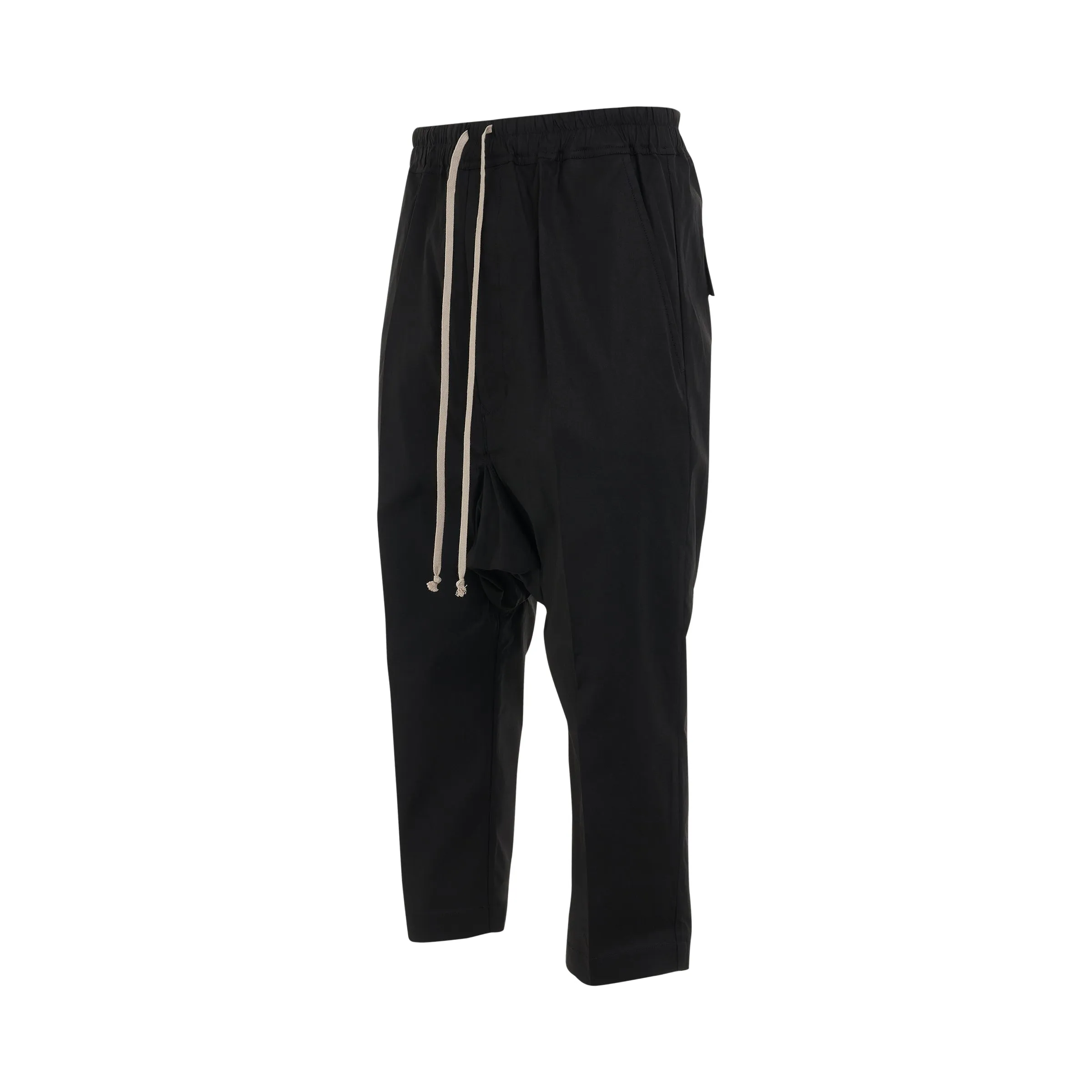 Woven Drawstring Cropped Pant in Black sold by MARAIS product image thumbnail 2
