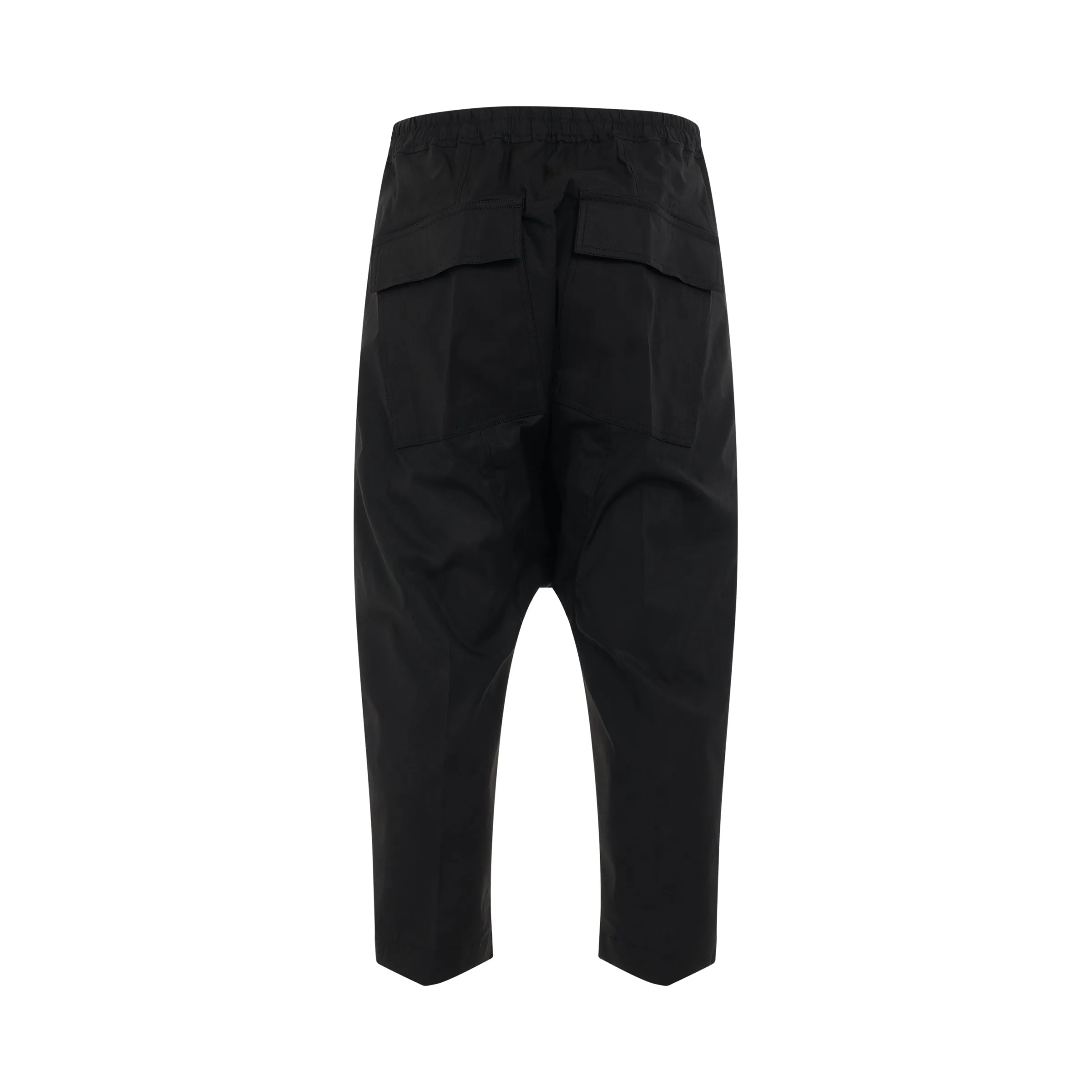 Woven Drawstring Cropped Pant in Black sold by MARAIS product image thumbnail 4