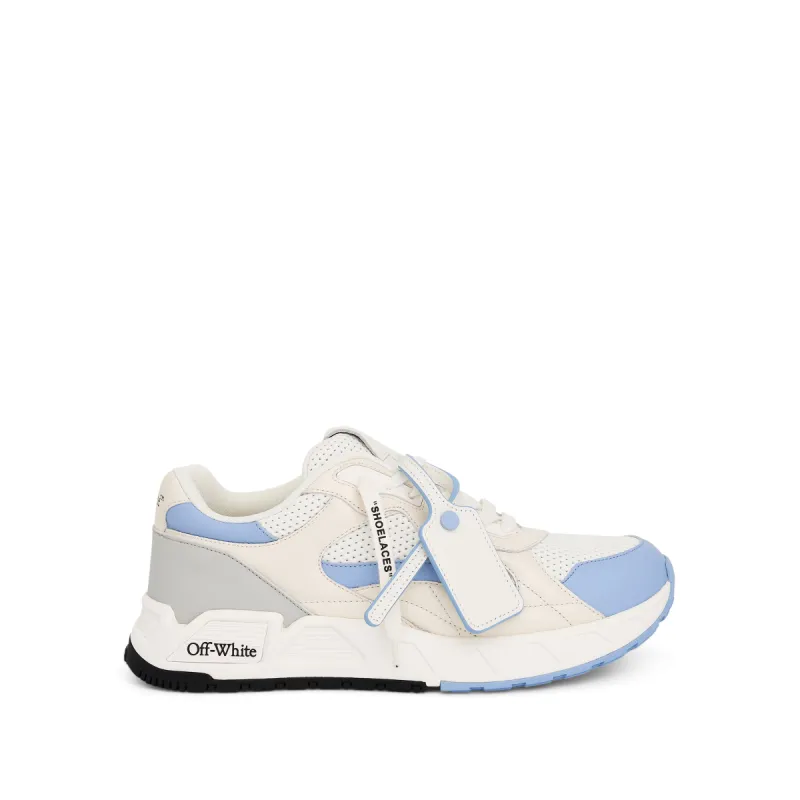 Kick off Sneaker in White/Light Blue sold by MARAIS