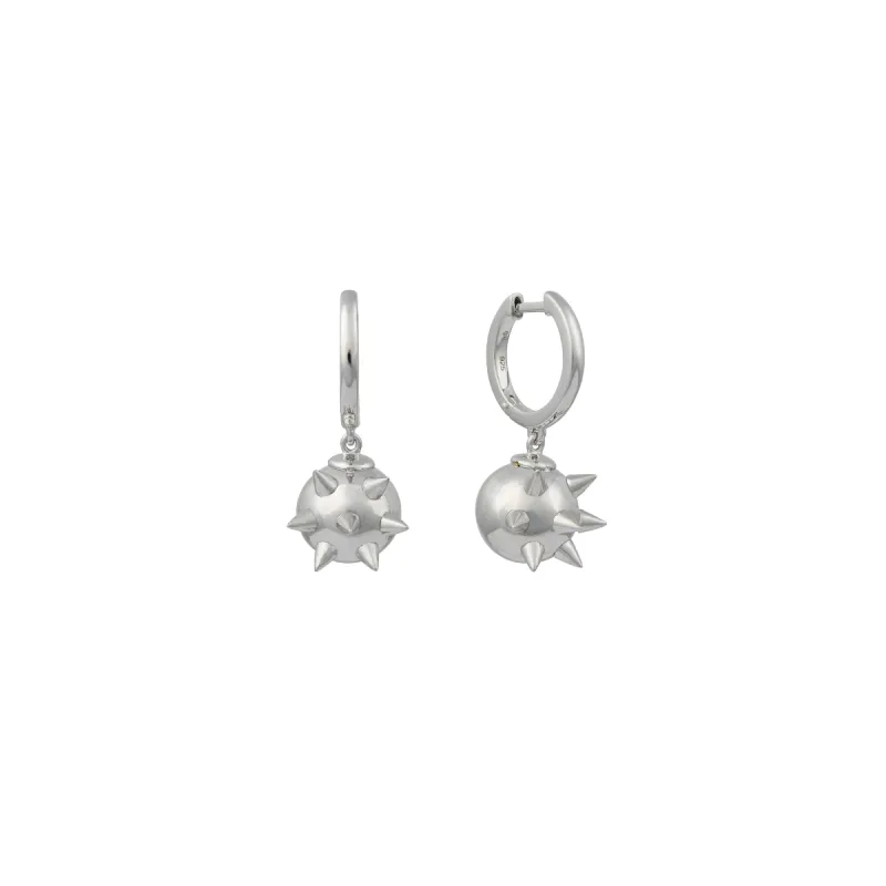 Ball Spike Earrings in Silver sold by MARAIS