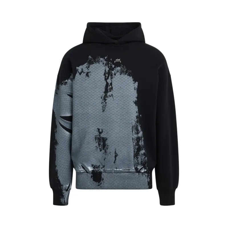 Brushstroke Hoodie in Black sold by MARAIS