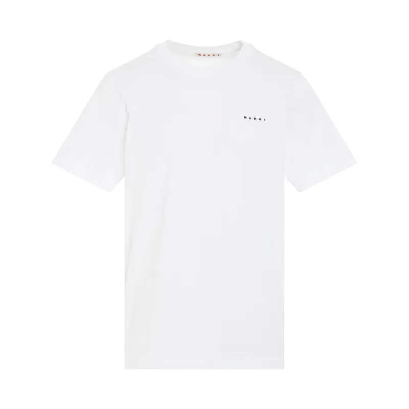Logo T-Shirt in Lily White sold by MARAIS