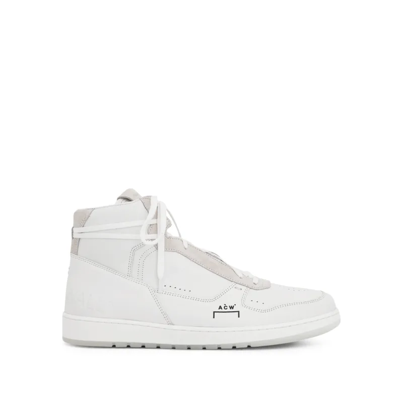 Luol Hi Top Sneaker in White sold by MARAIS