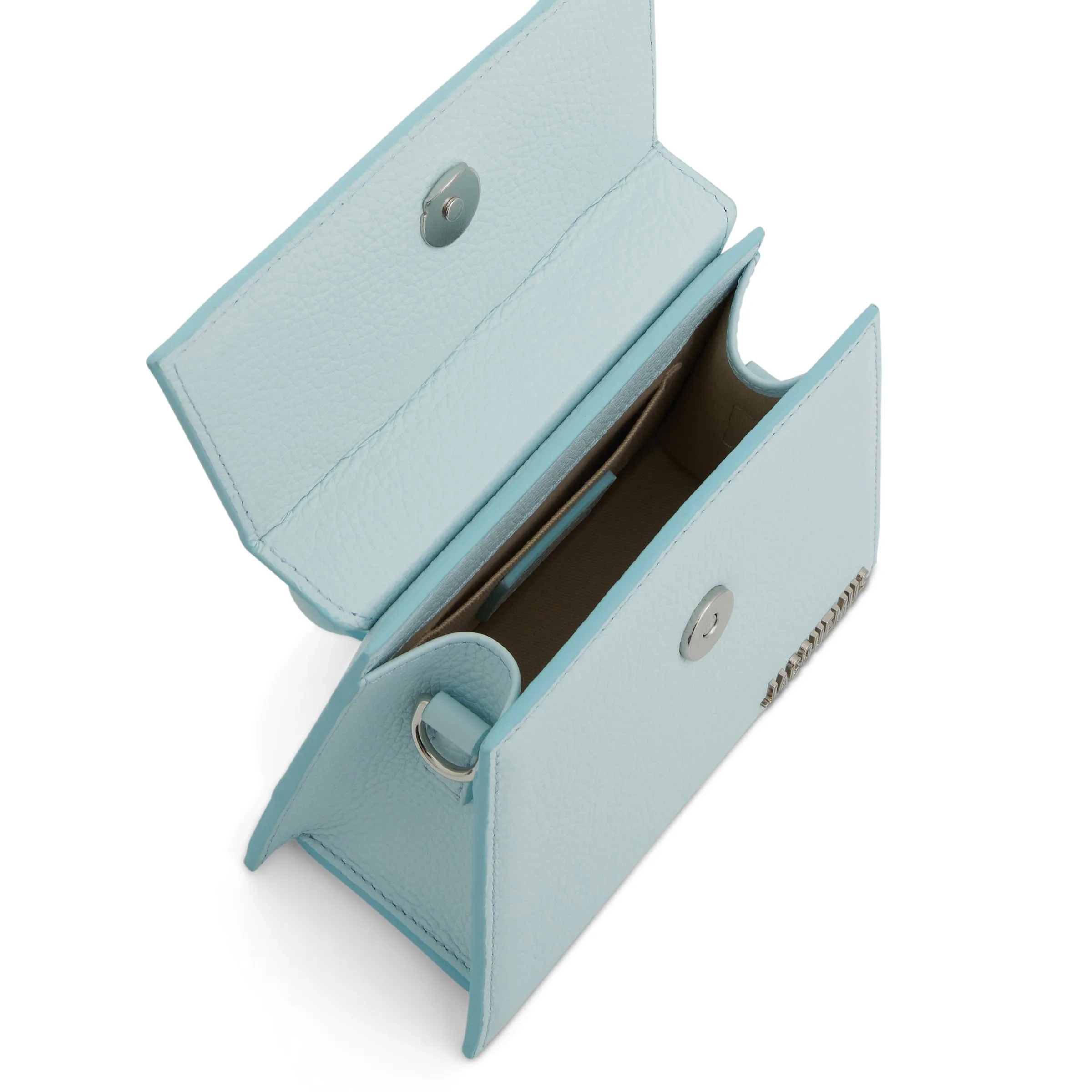 Le Chiquito Noeud Grained Leather Bag in Light Blue sold by MARAIS product image thumbnail 4