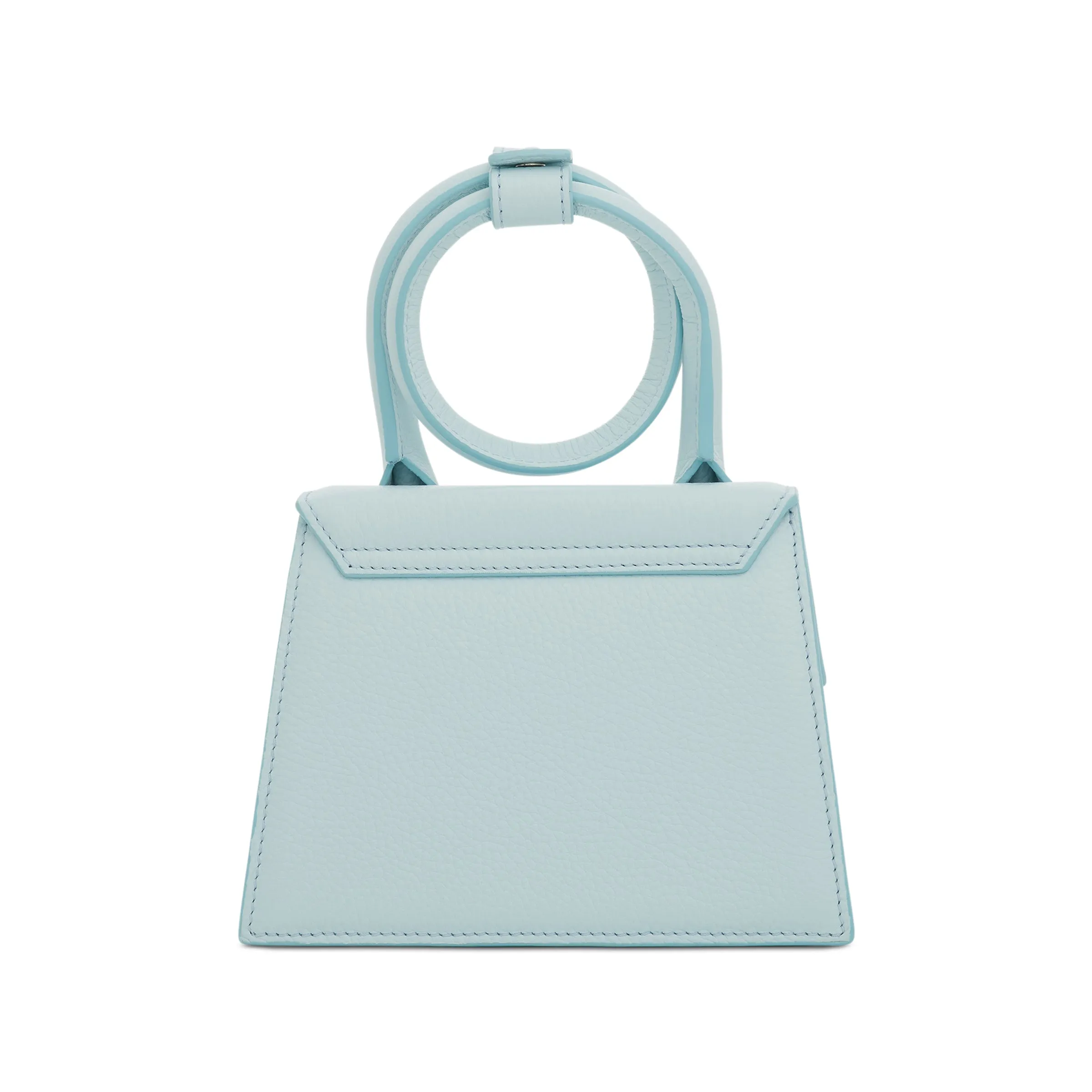 Le Chiquito Noeud Grained Leather Bag in Light Blue sold by MARAIS product image thumbnail 3