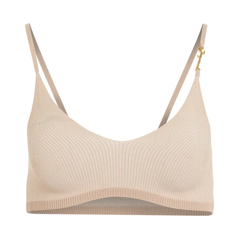 Pralu Bra Top in Beige sold by MARAIS