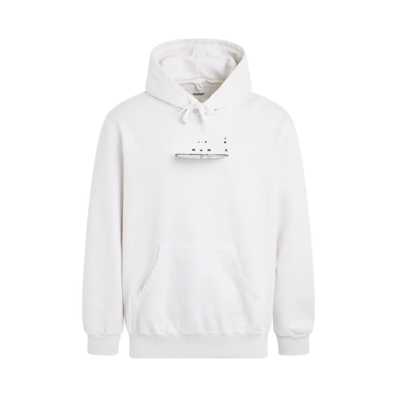 CD-R Embroidery Hoodie in White sold by MARAIS