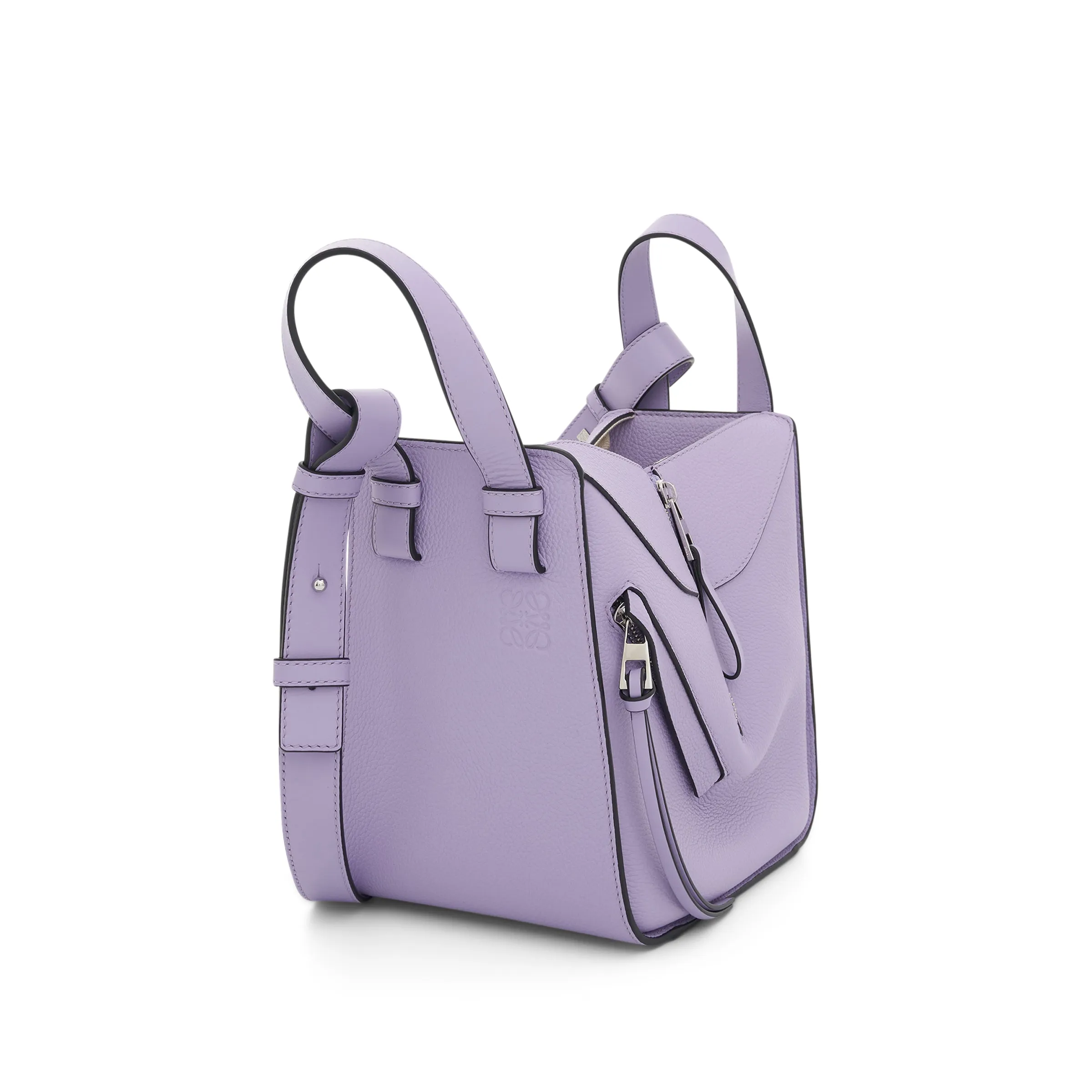 Compact Hammock Bag in Soft Grained Calfskin in Light Mauve sold by MARAIS product image thumbnail 2