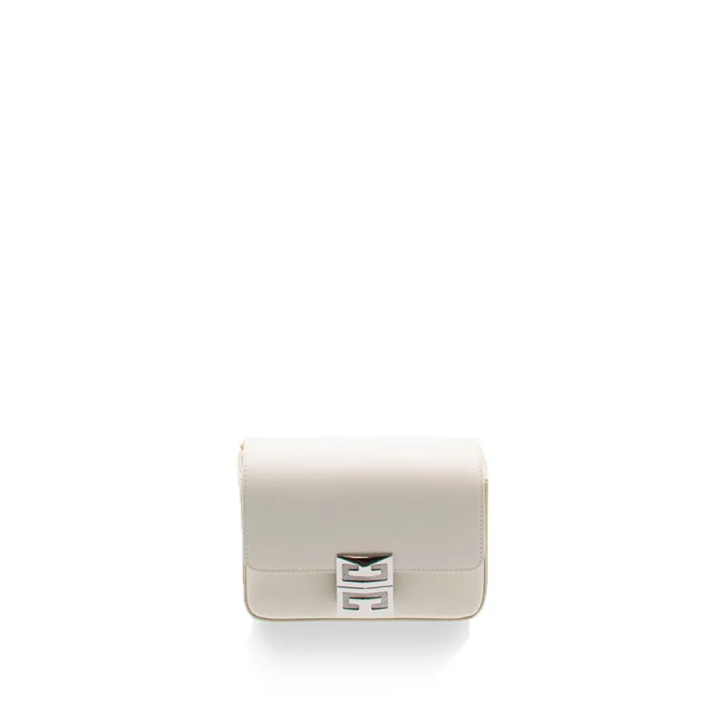 Small 4G Xbody Bag in Box Leather in Ivory sold by MARAIS