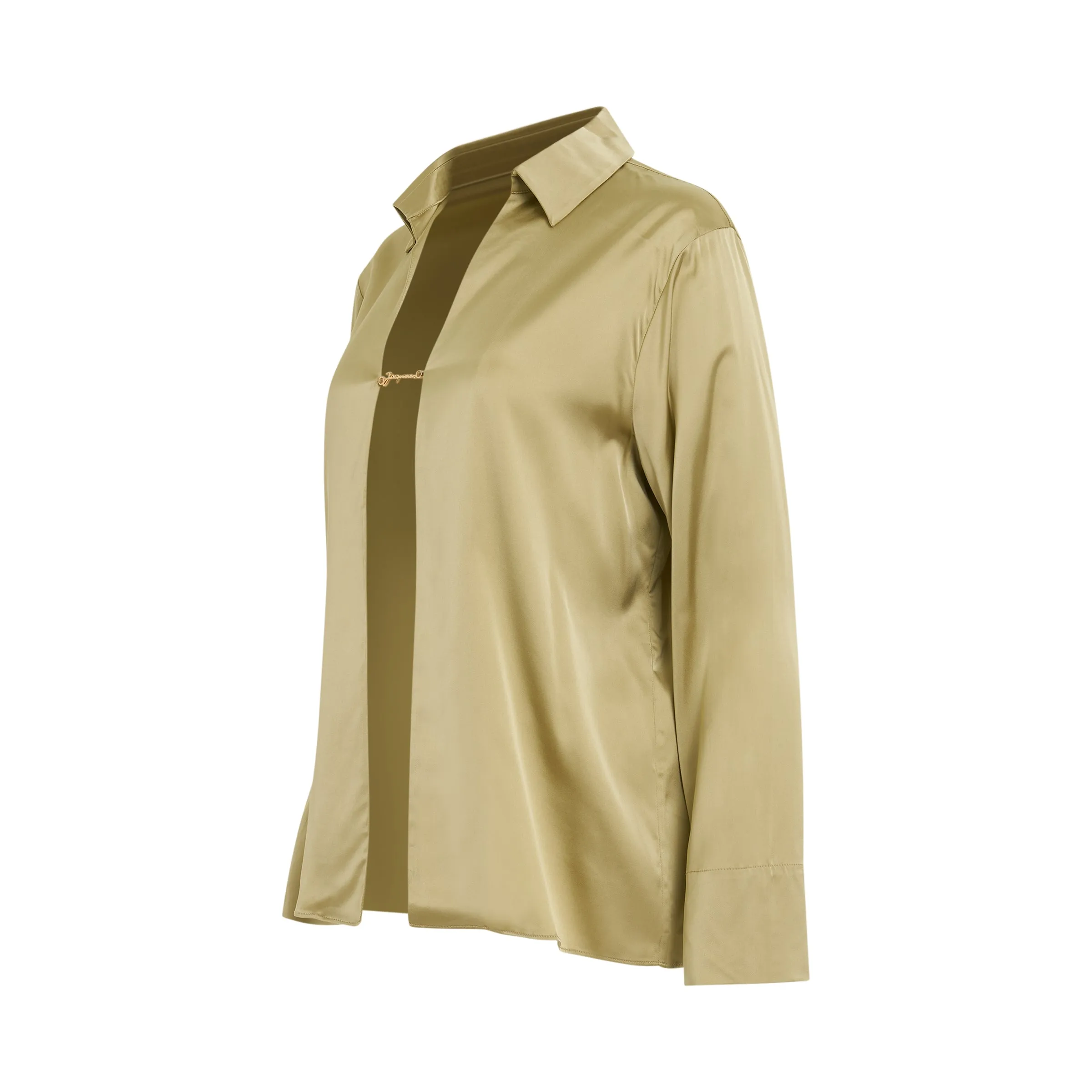 Notte Open Charm Shirt in Light Khaki sold by MARAIS product image thumbnail 2