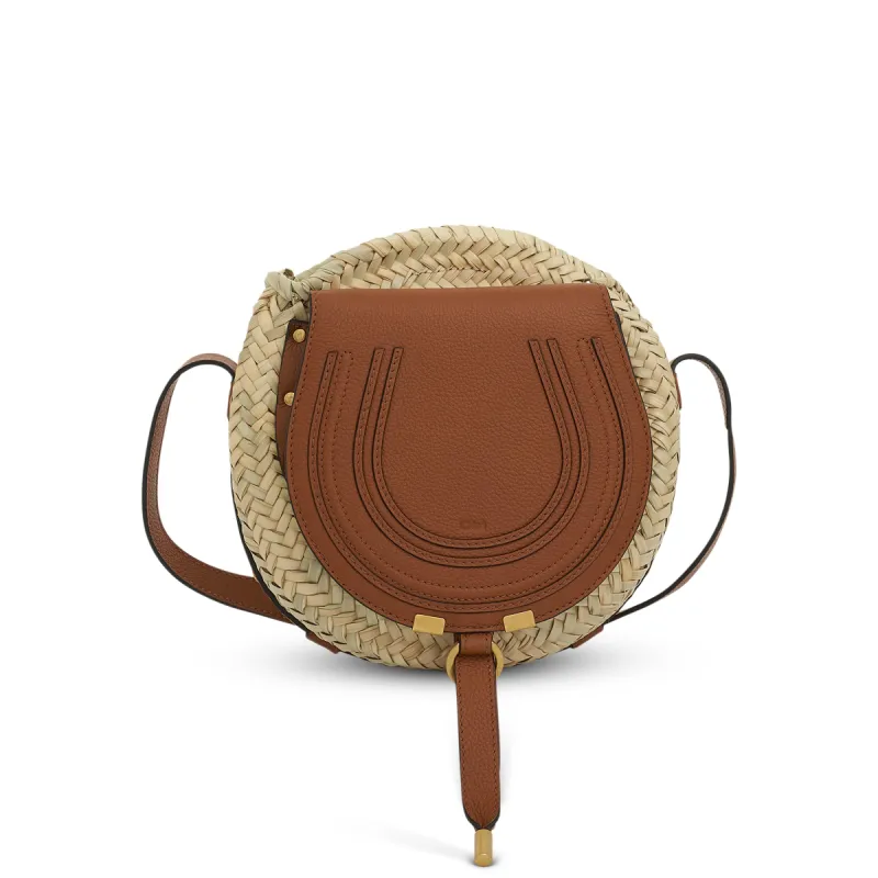 Marcie Crossbody Basket Bag in Tan sold by MARAIS
