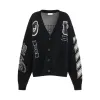 Varsity Bling Cardigan in Black sold by MARAIS