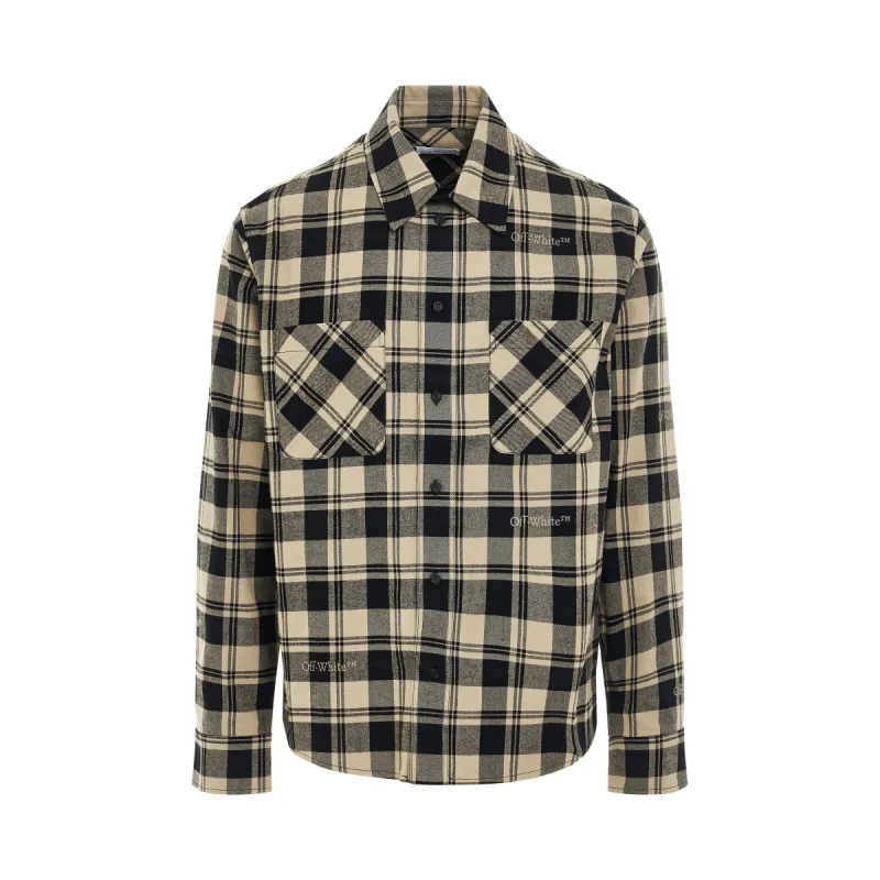 Check Flannel Shirts in Beige sold by MARAIS