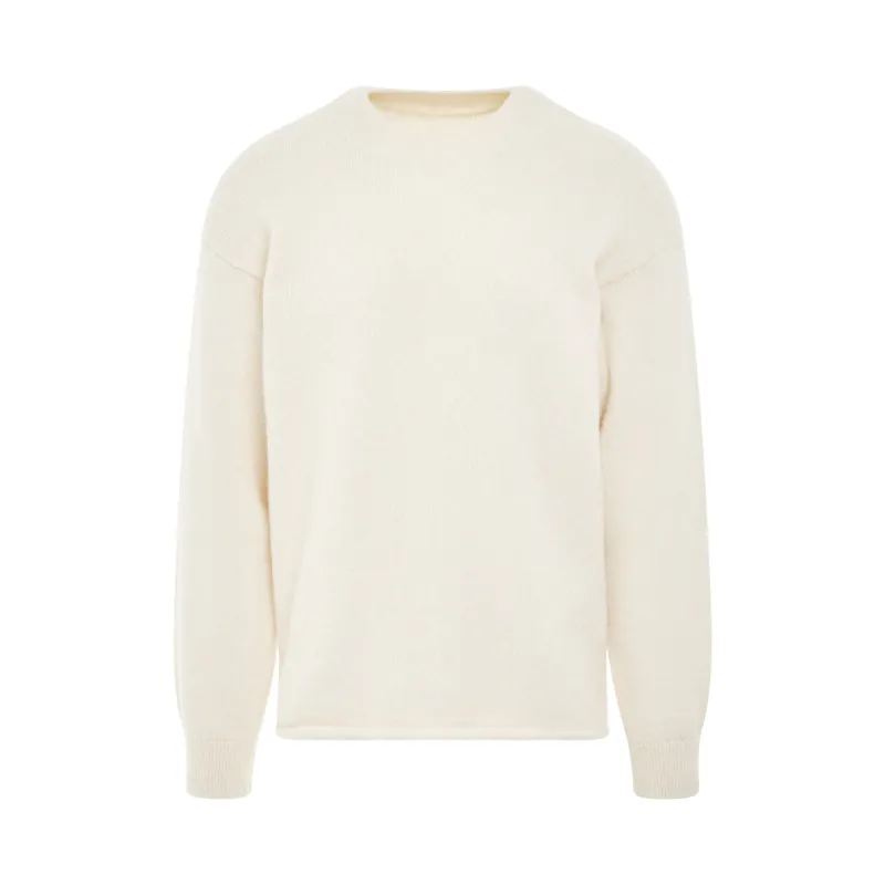 Jacquemus Knit Sweater in Light Beige made by Jacquemus
