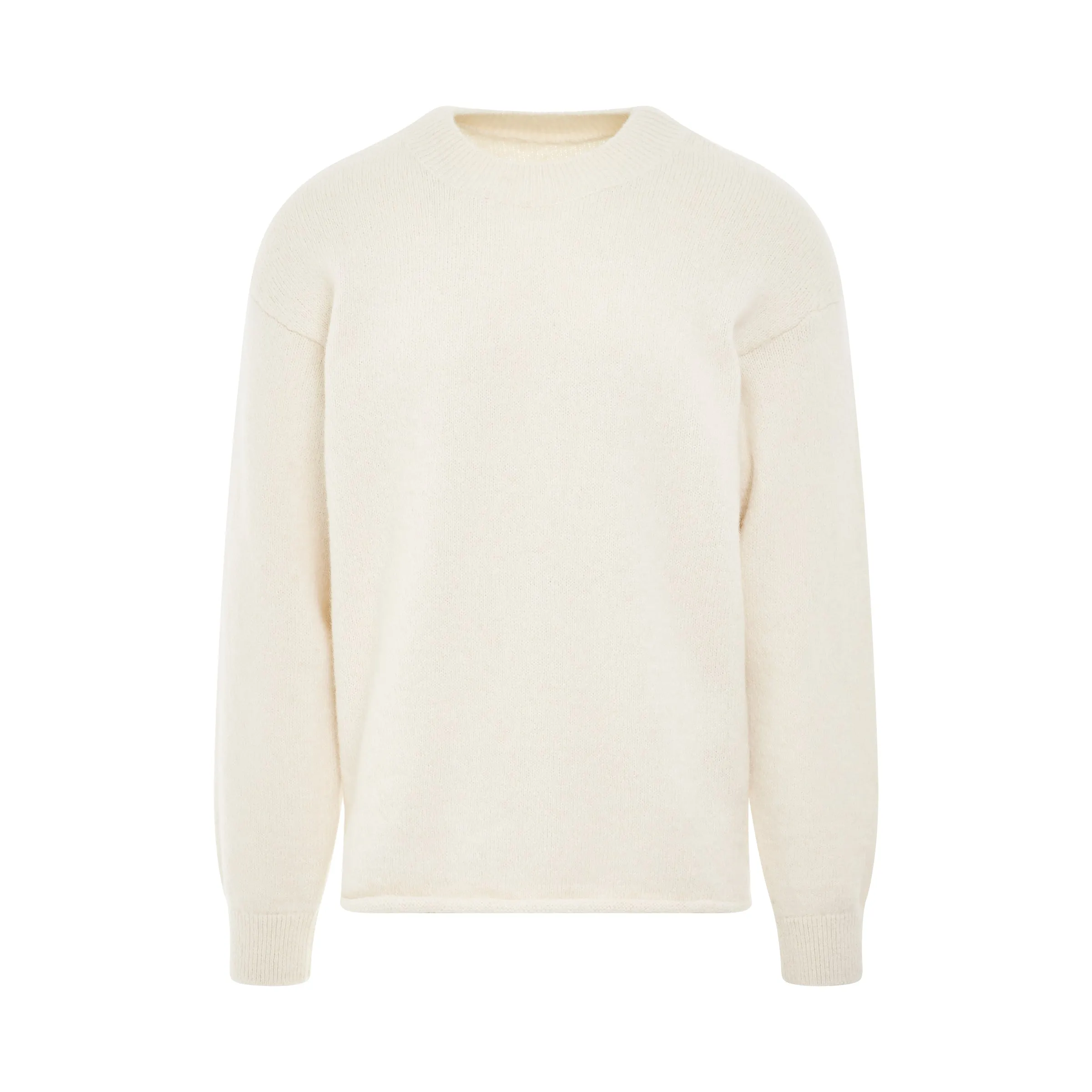 Jacquemus Knit Sweater in Light Beige sold by MARAIS