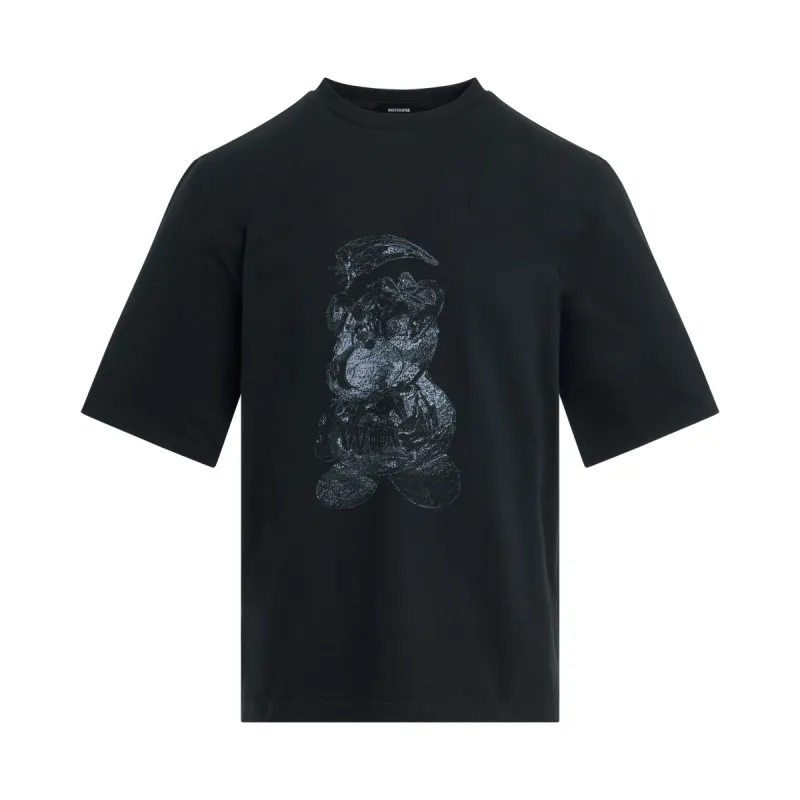 Overdyed Loose-Fit T-Shirt in Black sold by MARAIS