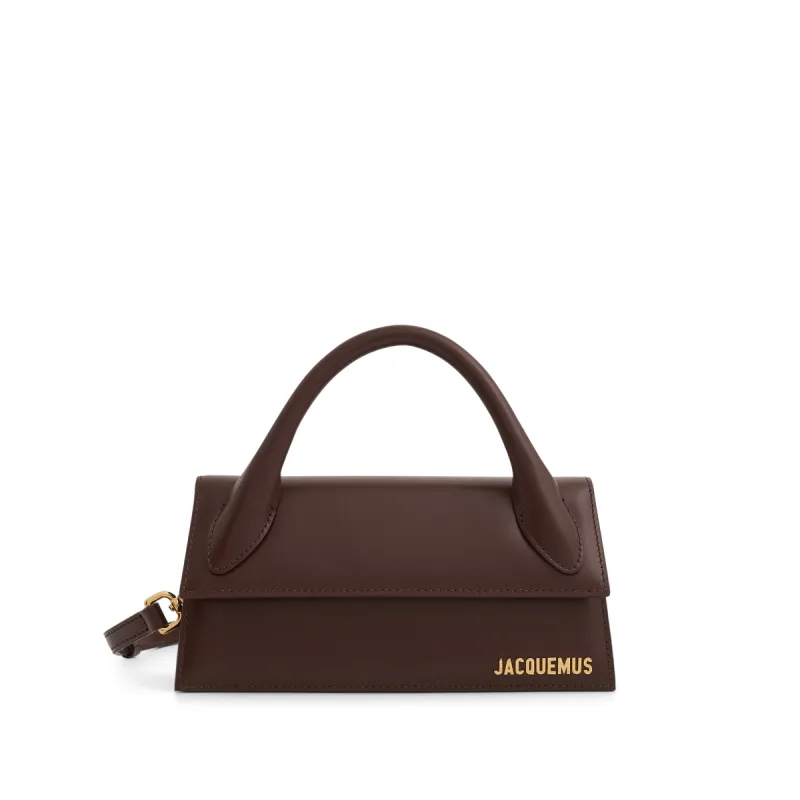 Le Chiquito Long Leather Bag in Brown sold by MARAIS