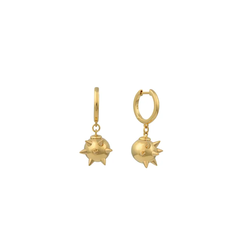 Ball Spike Earrings in Gold sold by MARAIS