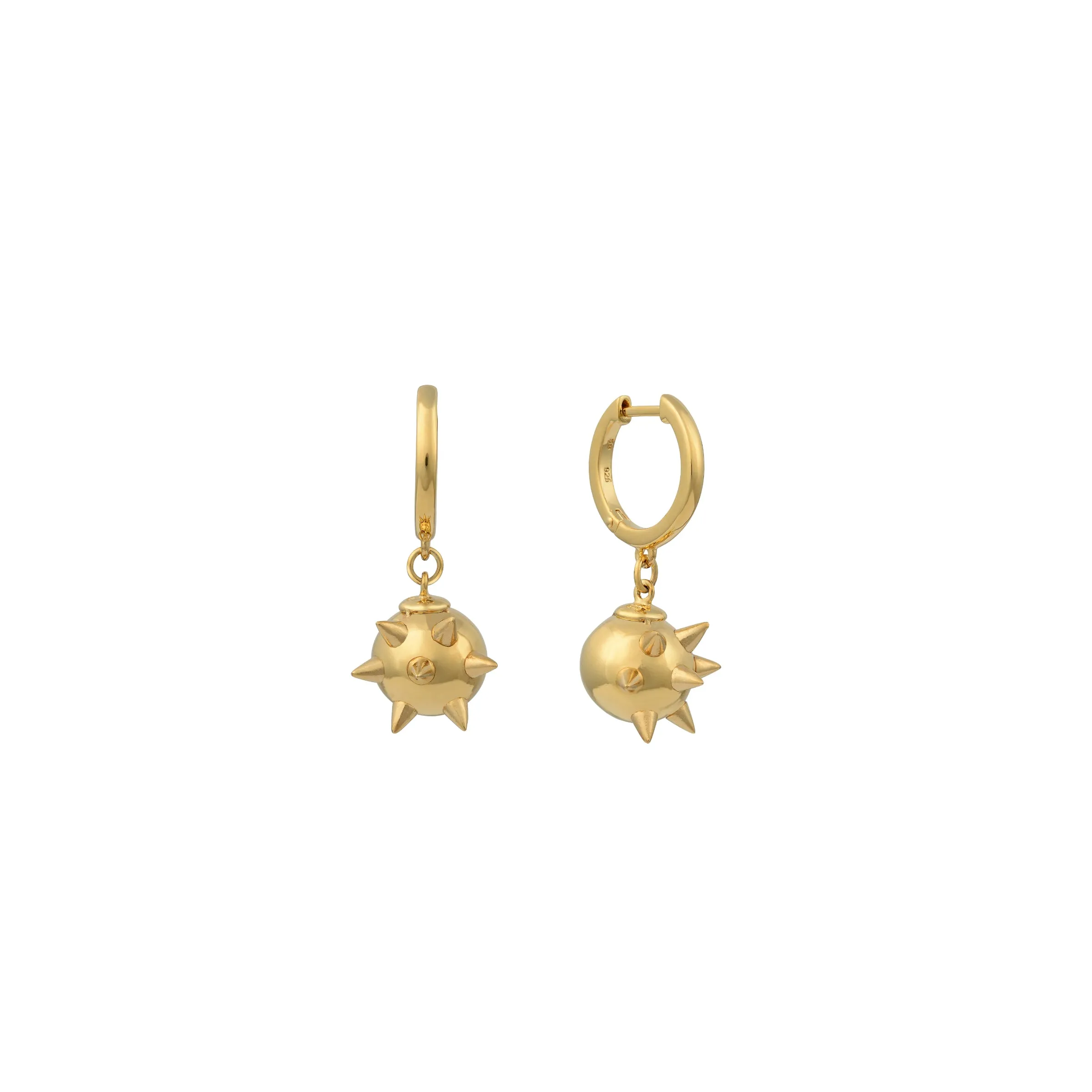 Ball Spike Earrings in Gold sold by MARAIS