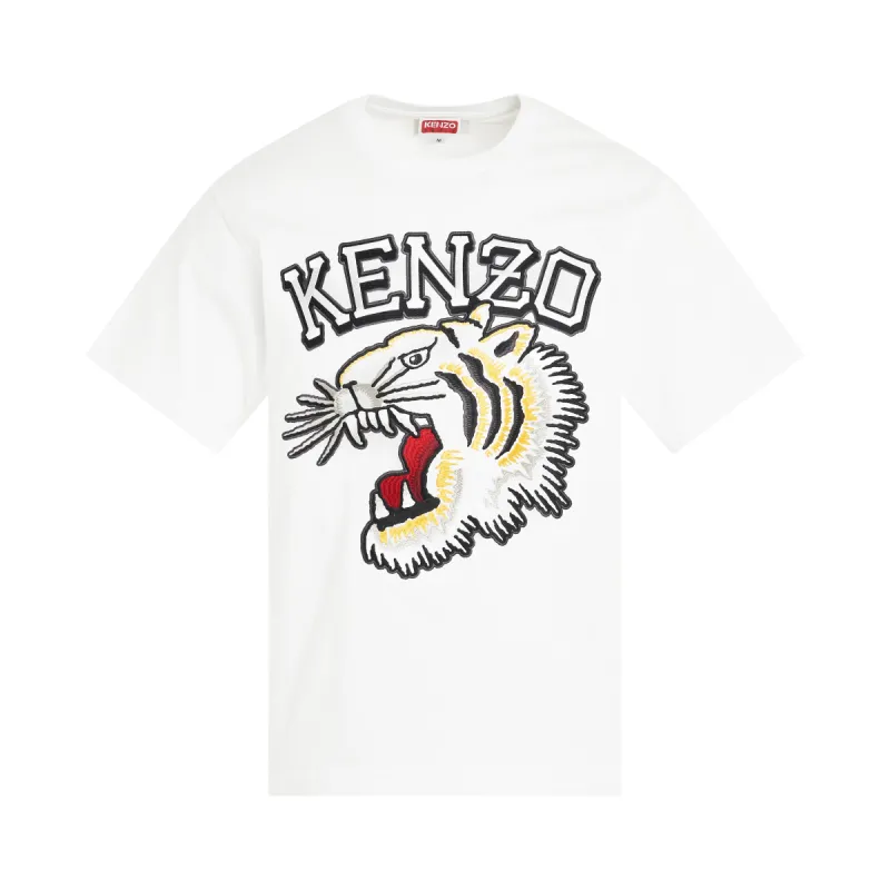 Tiger Varsity Classic T-Shirt in Off White sold by MARAIS