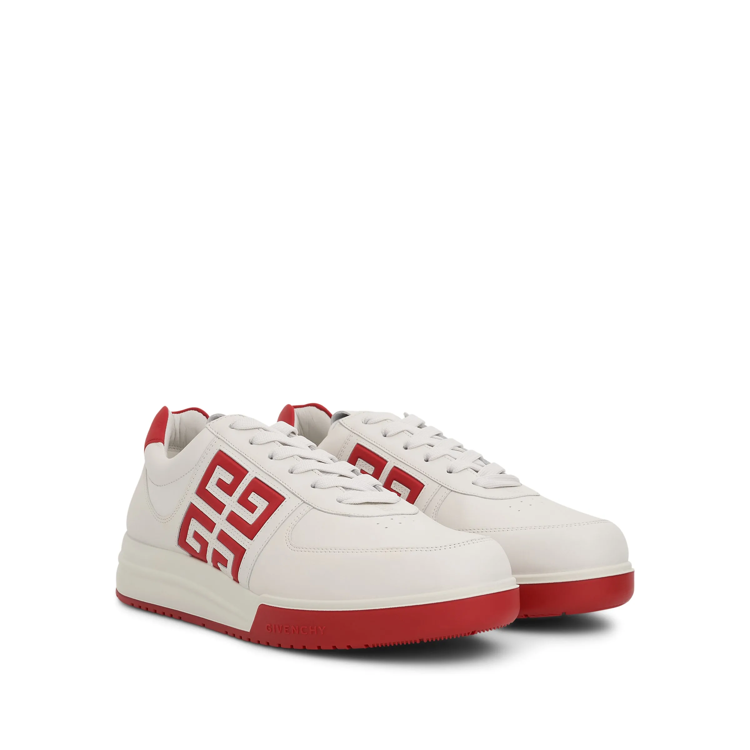 G4 Low Sneakers with 4G Logo in White/Red sold by MARAIS product image thumbnail 2