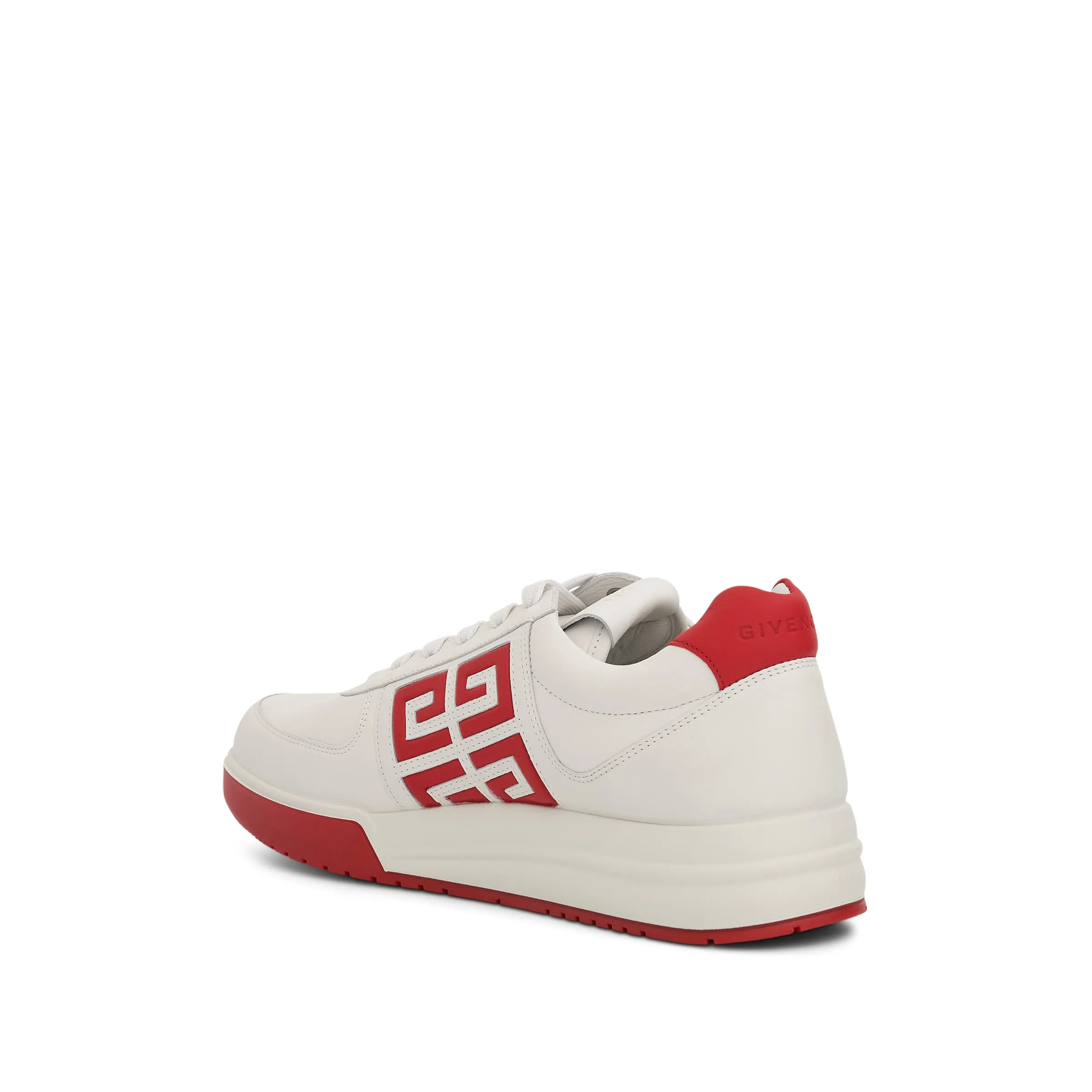 G4 Low Sneakers with 4G Logo in White/Red sold by MARAIS product image thumbnail 3