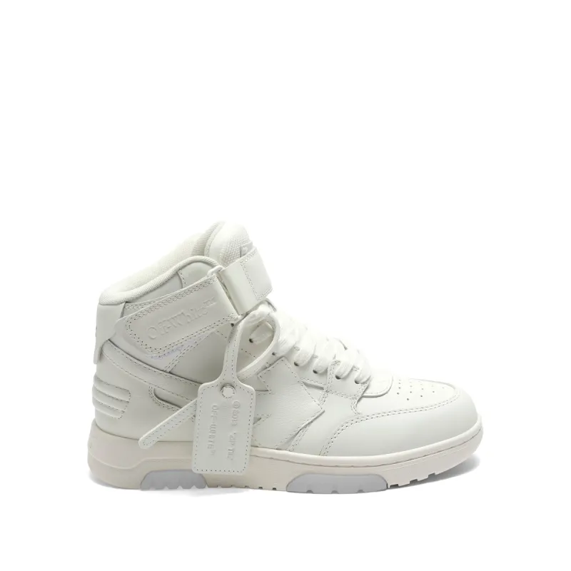 Out of Office Mid Top Leather Sneaker In Colour White sold by MARAIS