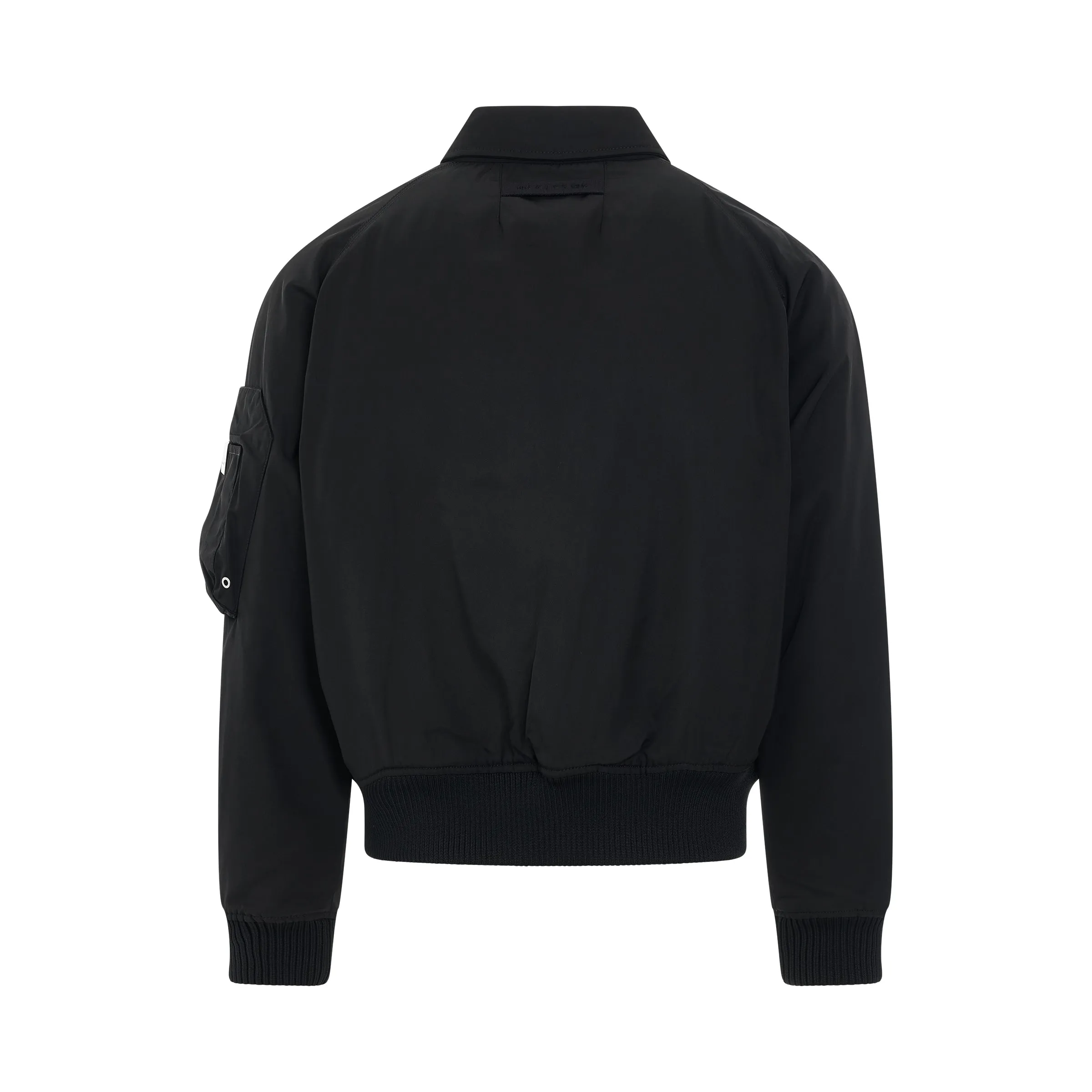 Classic Arch Logo Bomber Jacket in Black sold by MARAIS product image thumbnail 4