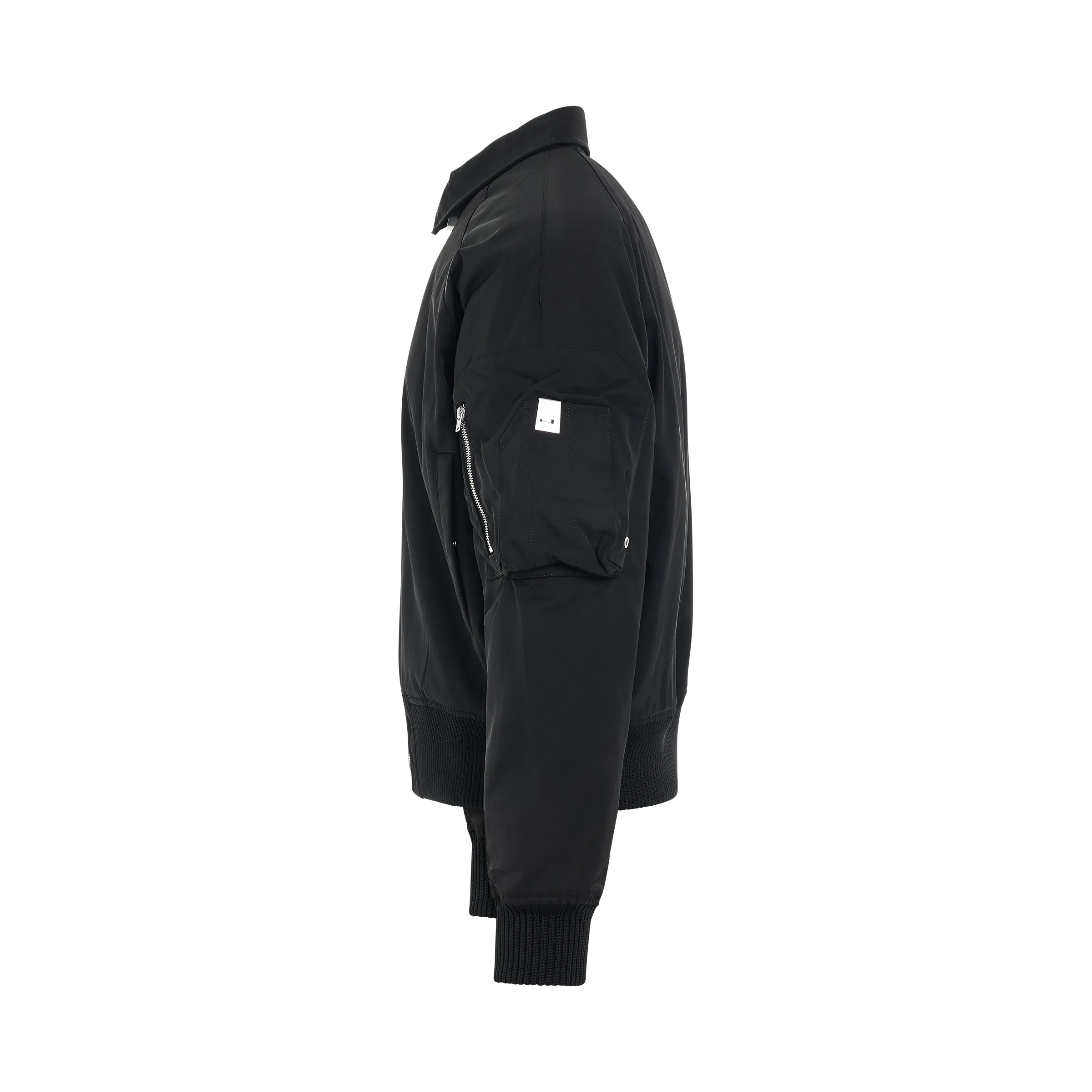Classic Arch Logo Bomber Jacket in Black sold by MARAIS product image thumbnail 3